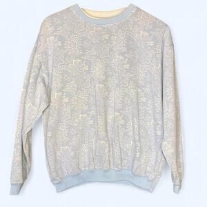 Vintage 90s floral grandma crewneck sweater